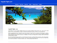 Tablet Screenshot of anguillaflights.com